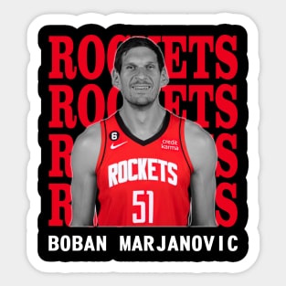 Houston Rockets Boban Marjanovic 51 Sticker